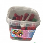 Жувасики Лісові якоди (малинка)  в банке  450гр.150 шт/блок